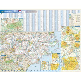 North Carolina State Wall Map - 27.5" x 21.75" Paper