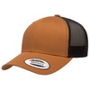 Yupoong YP Classics Retro Trucker Cap, Caramel/Black, OSFA