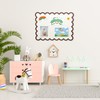 Aitakatta Scalloped Felt Bulletin Board, Self-Adhesive Cork Board Alternative, 31x24