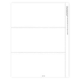 Blank 2025 W2 3-Up Horizontal, 100-Pack, 100 Employee Sets, Ideal for E-Filing, Works with Laser or Inkjet Printers, 100 Sheets of 3-Up W-2 Forms