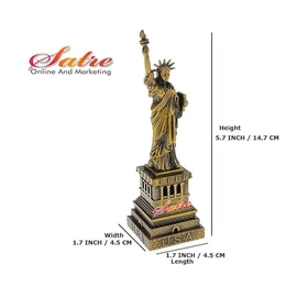 Satre Online And Marketing 6 Inch,The Statue of Liberty, Liberty Model Metal Crafts,Statue of Liberty Replica Metal Alloy, Metal-Bronze