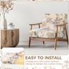 Tegeme 8 Pcs Stretch Printed Sofa Cushion Covers Outdoor Floral