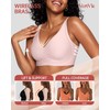 Vertvie Deep V Bras for Women No Underwire Push Up