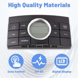 RV Thermostat 3314082.000 Multi Zone Comfort Control Center 10 Buttons Replacement for Dometic CCC2 Air Conditioner Series 579,595,600,6308,520,6218xx,457915 and More
