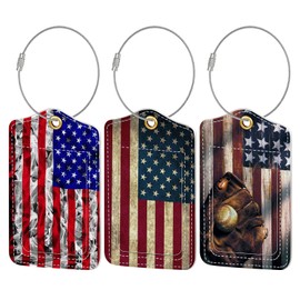 Luggage Tag, 3 Pack Travel Cruise Luggage Tags for Suitcases, Cute Suitcase Tags Identifiers Bag Tags with Privacy Flap, Baggage Name Tag for Women Men Kids Luggage Backpack School Bag Handbag