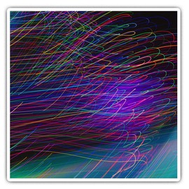 Square Stickers (Set of 2) 10cm - Neon Light Art Photography Fun Decals for Laptops,Tablets,Luggage,Scrap Booking,Fridges, #45846