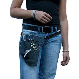 Hairdresser Tool Bag Black Real Leather