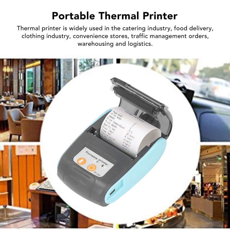 58mm Wireless Bluetooth Receipt Thermal Printer Portable Receipt Printer for