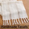 Cenebonxy Rustic Boho Table Runner, Farmhouse Table Runners 36 Inches