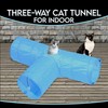 PetBuds 3-Way Collapsible Cat Tunnel Toy, Interactive Cat Tunnel for
