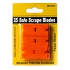 Mini Razor Blade Scraper with 25 Plastic Double Edged Razor