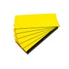 25 Coloured Magnetic Labels (Yellow, Length 5 cm - Width