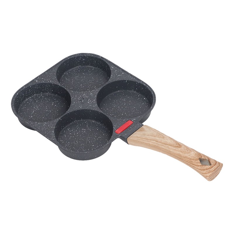Egg Frying Pan Heat Sensitive Silicone Aluminium Pancake Frying Pan