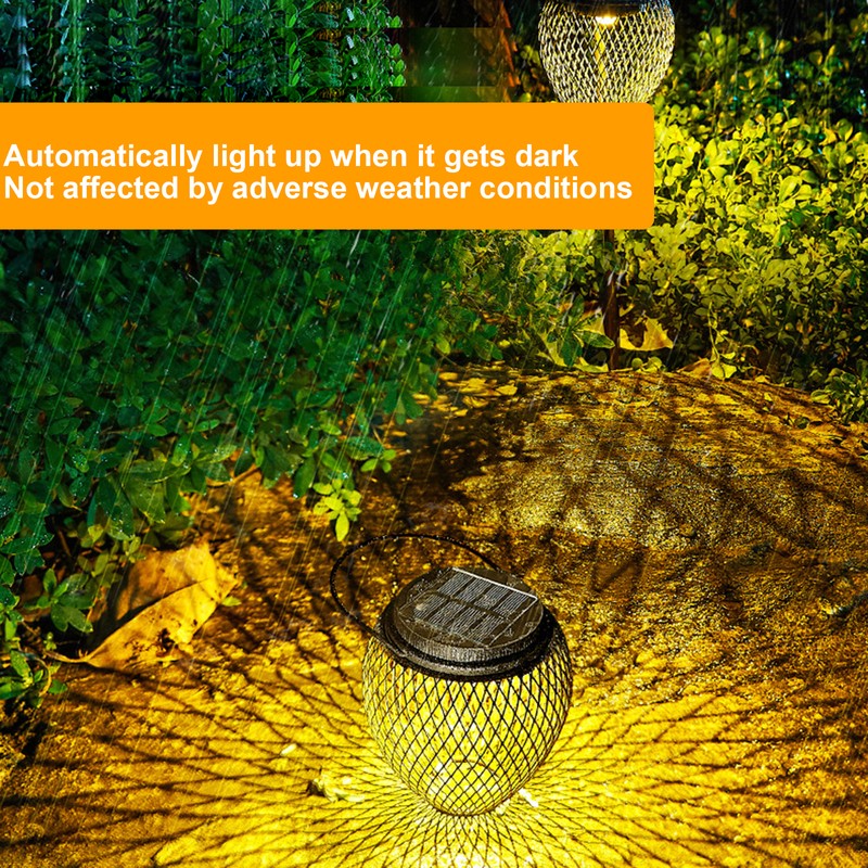Solar Lantern Outdoor Solar-powered Pendant Light Garden Courtyard Landscape Light