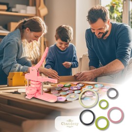 Chandini Can Badge Machine Metal Parts Gasket Washer Auxiliary Supplies Spare 32mm 37mm 44mm 50mm 58mm 75mm Set of 6