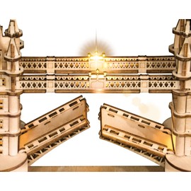 Rolife 3D Puzzle Tower Bridage, Adult Wooden Puzzle Model Kits Building, Desk Decoration, Anniversary Gift for Him Husband Dad Wife Friend (TG412)