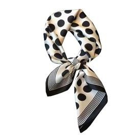 KOOYOL Women's Black Scarves, Scarves, Women's Scarf, Silk Scarf, Lightweight Silk Scarf, Headscarf, Elegant Scarf, Gift for Women, B#