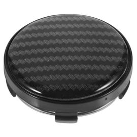 Gatuida 60mm Wheel Center Caps, Carbon Fiber Hub Cover, Black Auto Rim Cover, Dirtproof Hub Cap, Easy Install, Fits Cars, Abs Aluminum, Stylish Car Accessory for Wheel Protection