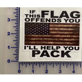 Egl If This Flag Offends You I’ll Help You Pack Usa America Decal Trump Sticker Gun
