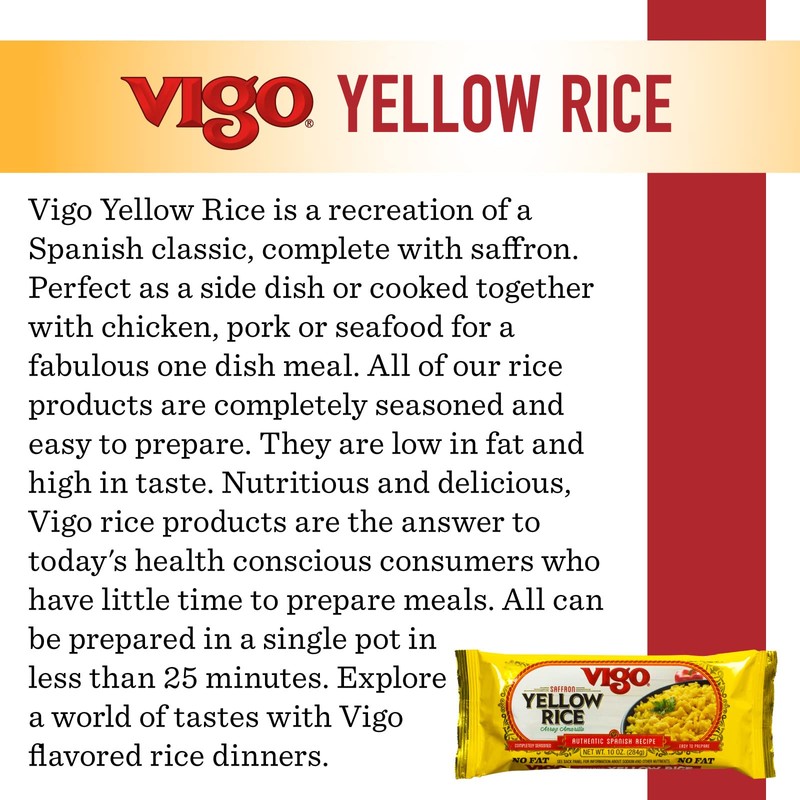 Vigo Saffron Yellow Rice, 10 Ounce (Pack of 12)