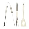 daniplus Set of 3 Barbecue Utensils Stainless Steel Tongs, Spatula,