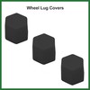 Motoforti 20pcs Black 17mm Car Wheel Nut Lug Hub Covers