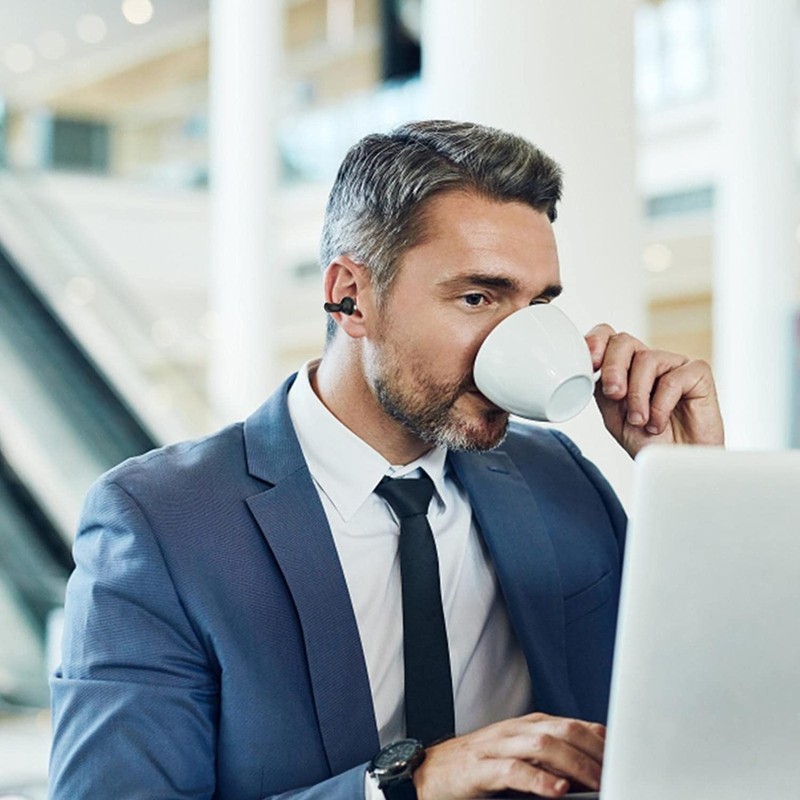 骨伝導ヘッドホン 集音器 Bluetooth オープンイヤー ワイヤレス HiFi ステレオイヤホン マイク付き スポーツ フィットネス