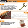 Antique Cabinet Lock Full Mortise Vintage Spring Drawer Lock with