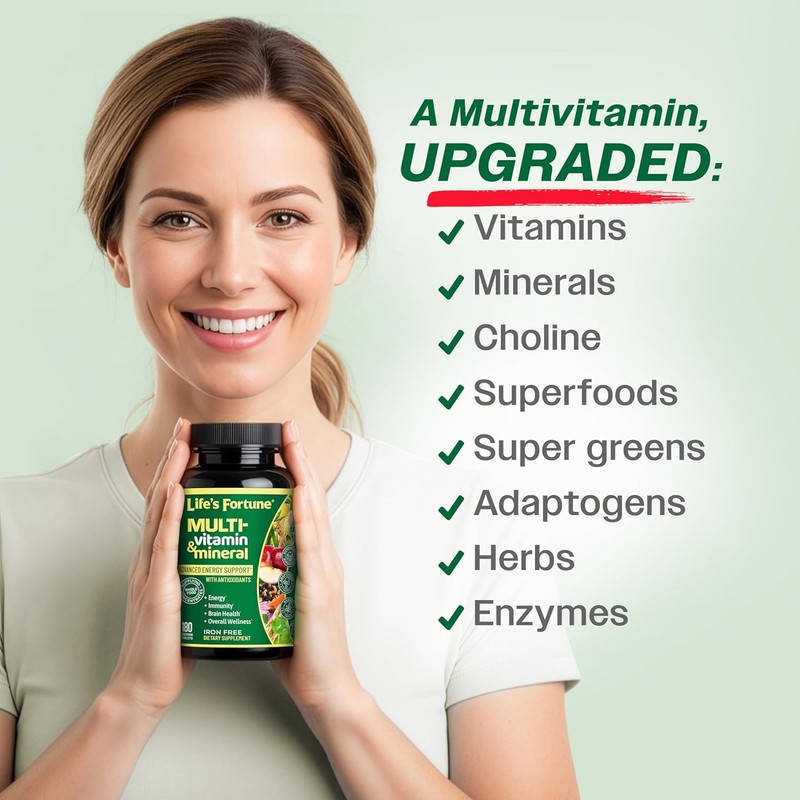 Life's Fortune Whole Food Multivitamin & Mineral, Advanced Energy Support