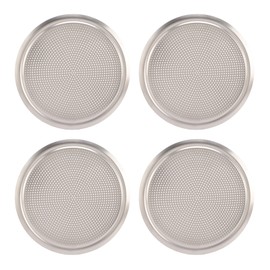 4PCS Door Speaker Grille Cover Round Aluminium Alloy Replacement for Land Rover Discovery Sport L550 2020+