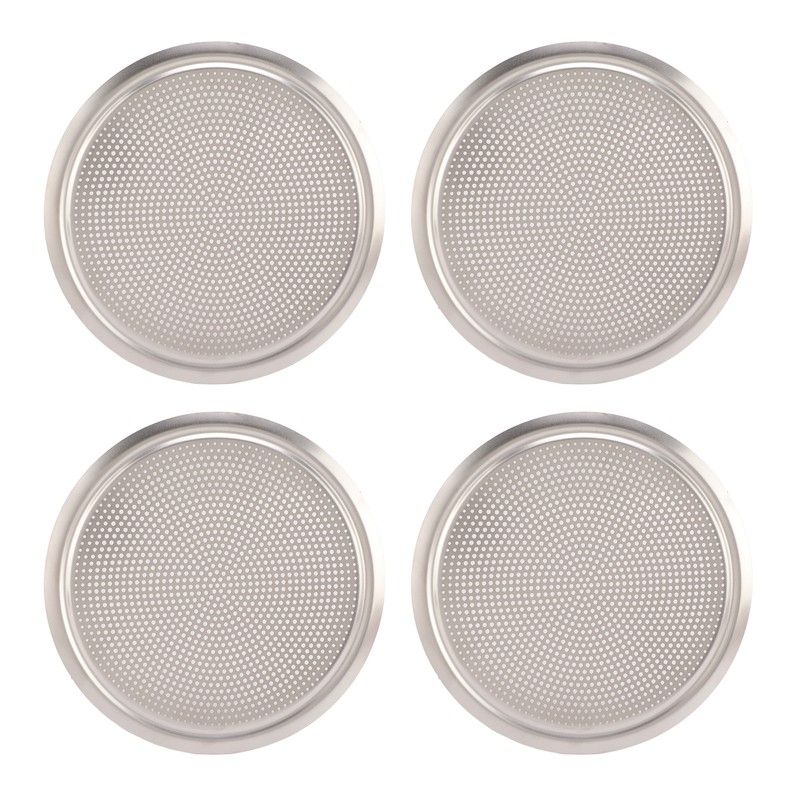 4PCS Door Speaker Grille Cover Round Aluminium Alloy Replacement for