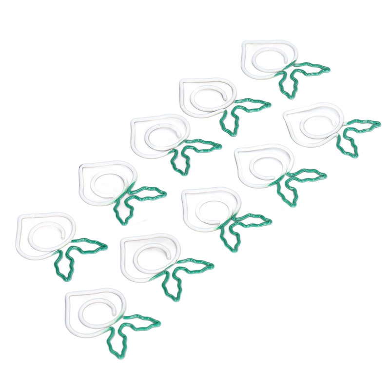 100 Pcs Shaped Paper Clips 2 Color Metal Material Light