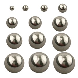EFGTEK 539 Pcs Metric Precision Chrome Steel Bearing Balls Assortment Kits,Assorted Stainless Steel Loose Bearing Steel Balls, 2/2.5/3/3.5/4/4.5/5/5.5/6/7/8/9/10 mm Meal Bearing Steel Ball