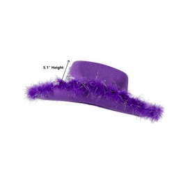 Funny World Purple Cowgirl Hat Cowboy Hat with Bandana, One Size, Purple