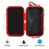 Outdoor Survival Shockproof Waterproof Storage Case Airtight Carry Box Container(Red)