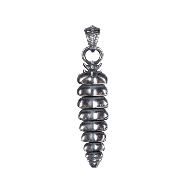 COPPERTIST.WU Rattlesnake Tail Pendant Snake Rattle Necklace Gothic Shakeable Fidget