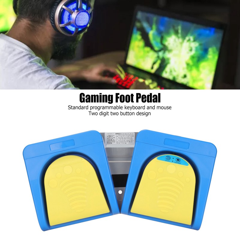 USB Foot Pedal Wireless Dual Mode 2 Position 2 Mechanical