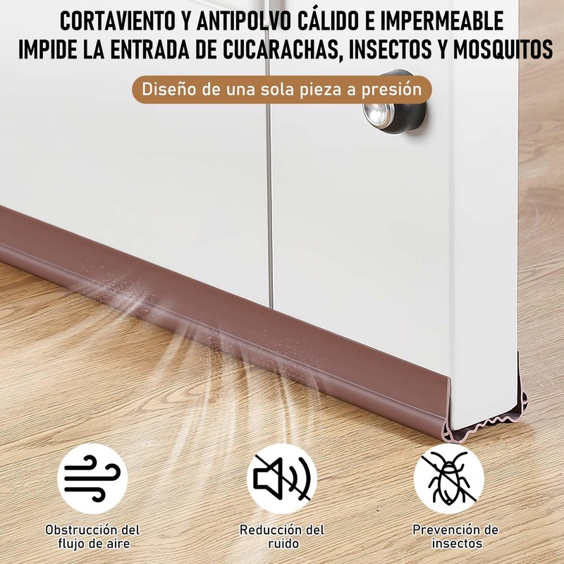 Sebami Guardapolvo para Puerta, Cubre Polvo para Puerta, 100cm Tope