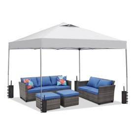 GDY 10'x10' Pop Up Canopy Tent, Outdoor Canopy, Patio Tent,Commercial Instant Gazebos, Portable Shelter Canopies,(White).