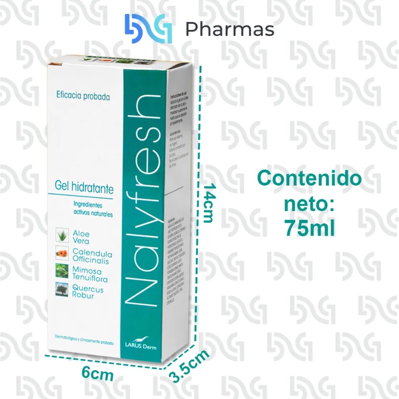 Gel Hidratante Aloe Vera Calendula Natural Nalyfresh 75ml Fresca