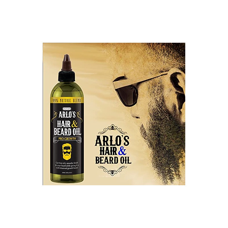 Arlo's Aceite Pro-Growth para Cabello y Barba 8 oz. -
