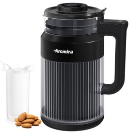 6-in-1 Nut Milk Maker, 8 Blade 27oz Homemade Almond, Soy, Coconut, Oat, Plant Based Milks and Non Dairy Beverages, Soy Milk Maker Machine with Delay Start/Keep Warm/Self-Cleaning/Boil Water