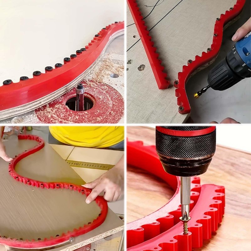 MINZHI 2 m Flexible Curve Ruler for Precise Woodworking, Bendable