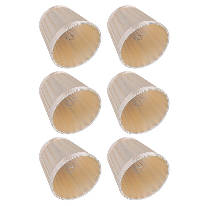6PCS Modern Simple Chandelier Pendant Lamp Shade Cover Fabric Lampshade