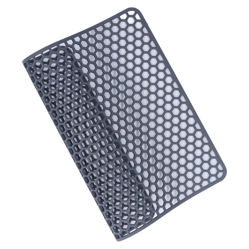 Sink Mat Silicone Durable Grid Design Anti Slip Sink Protection