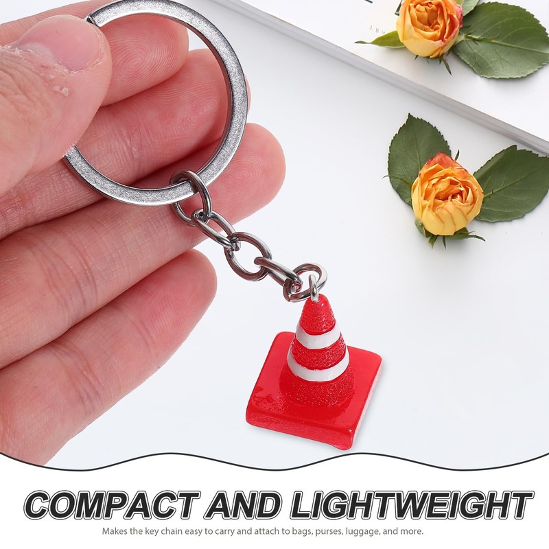 AOKWAWALIY Traffic Cone Key Chain Traffic Cone Pendant Construction Road