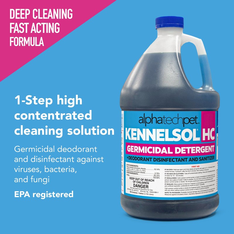 KennelSol HC 1-Step High Concentrated Kennel Cleaner - 1 Gallon