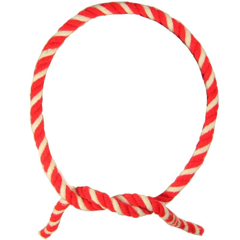 Sato, Domestic Red and White Rope, Length 11.8 ft (30
