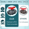 2 Inch UPVC Slip Socket End True Union Ball Valve