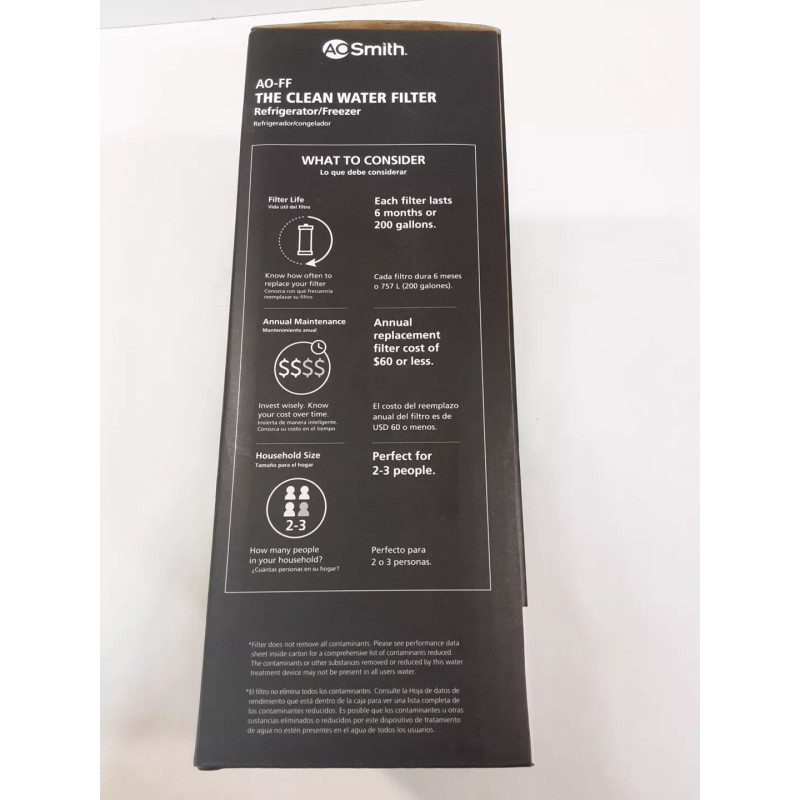 A. O. Smith AO Smith AO-FF Clean Water Advanced Carbon